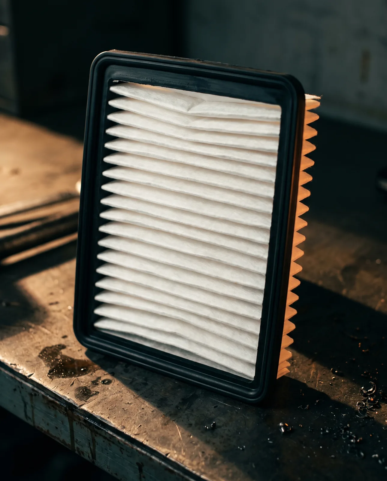 New air filter pleats
